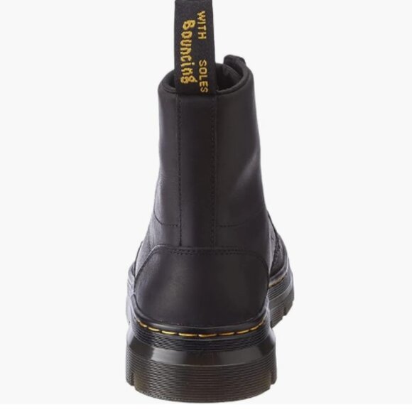 Dr. Martens - Unisex Adult Combs Leather Black Wyoming Boots - Woman's US 6 - Picture 6 of 10